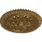 Ekena Millwork York Ceiling Medallion (Fits Canopies up to 3 5/8"), Hand-Painted Pale Gold, 21 5/8"OD x 2 1/2"P CM21YOPAS - alternate 4